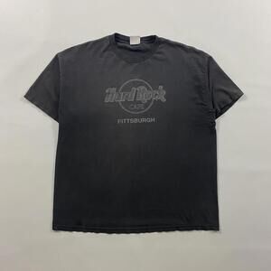 Vintage 90s Faded Hard Rock Black Tee